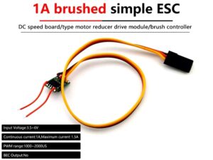 Brushed Regler für Bürstenmotoren - 1A - 3.5 - 6.0 Volt - 8.5x12mm