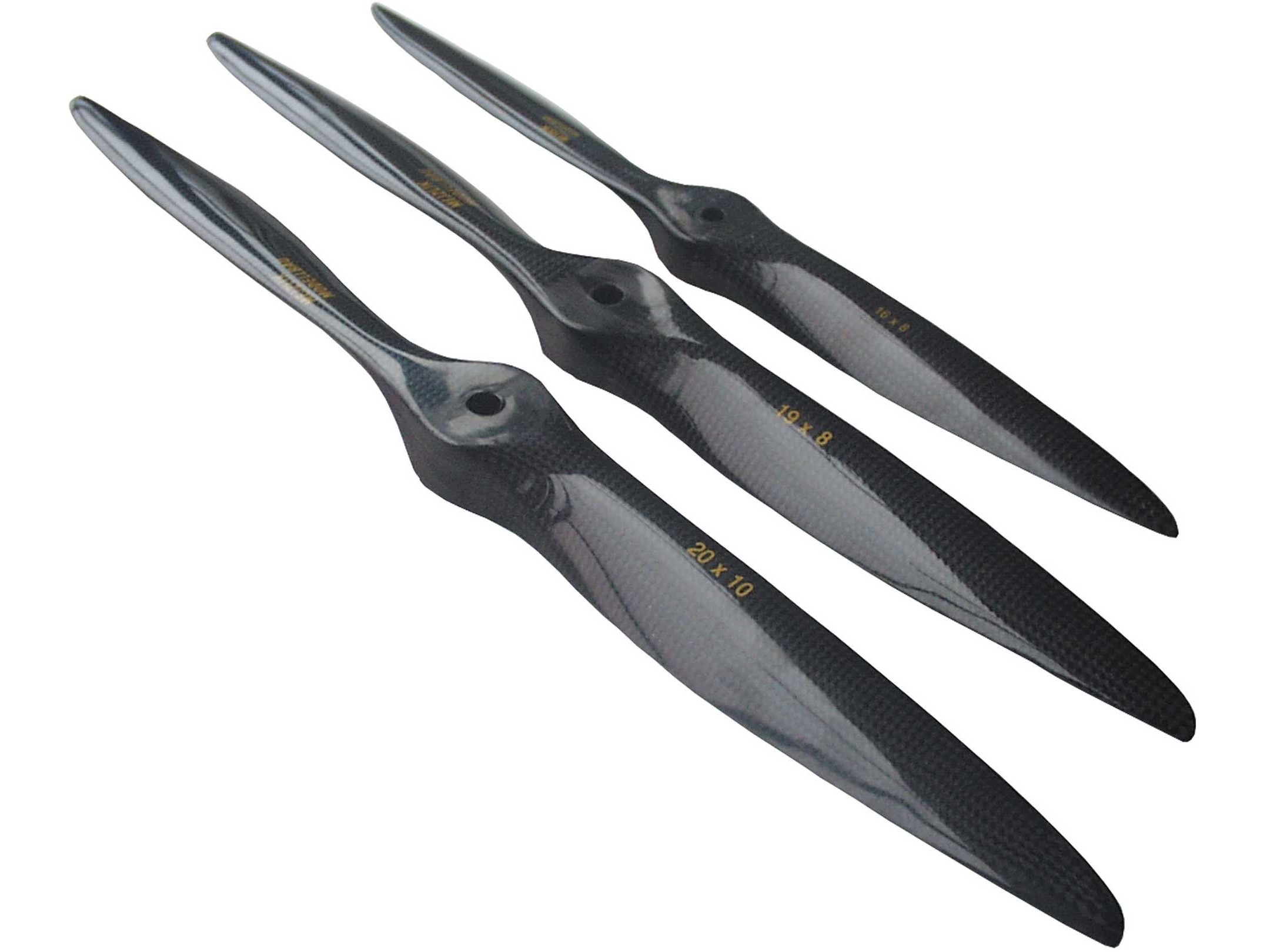 Mejzlik 2-Blatt Propeller - Carbon - CFK - 21x12