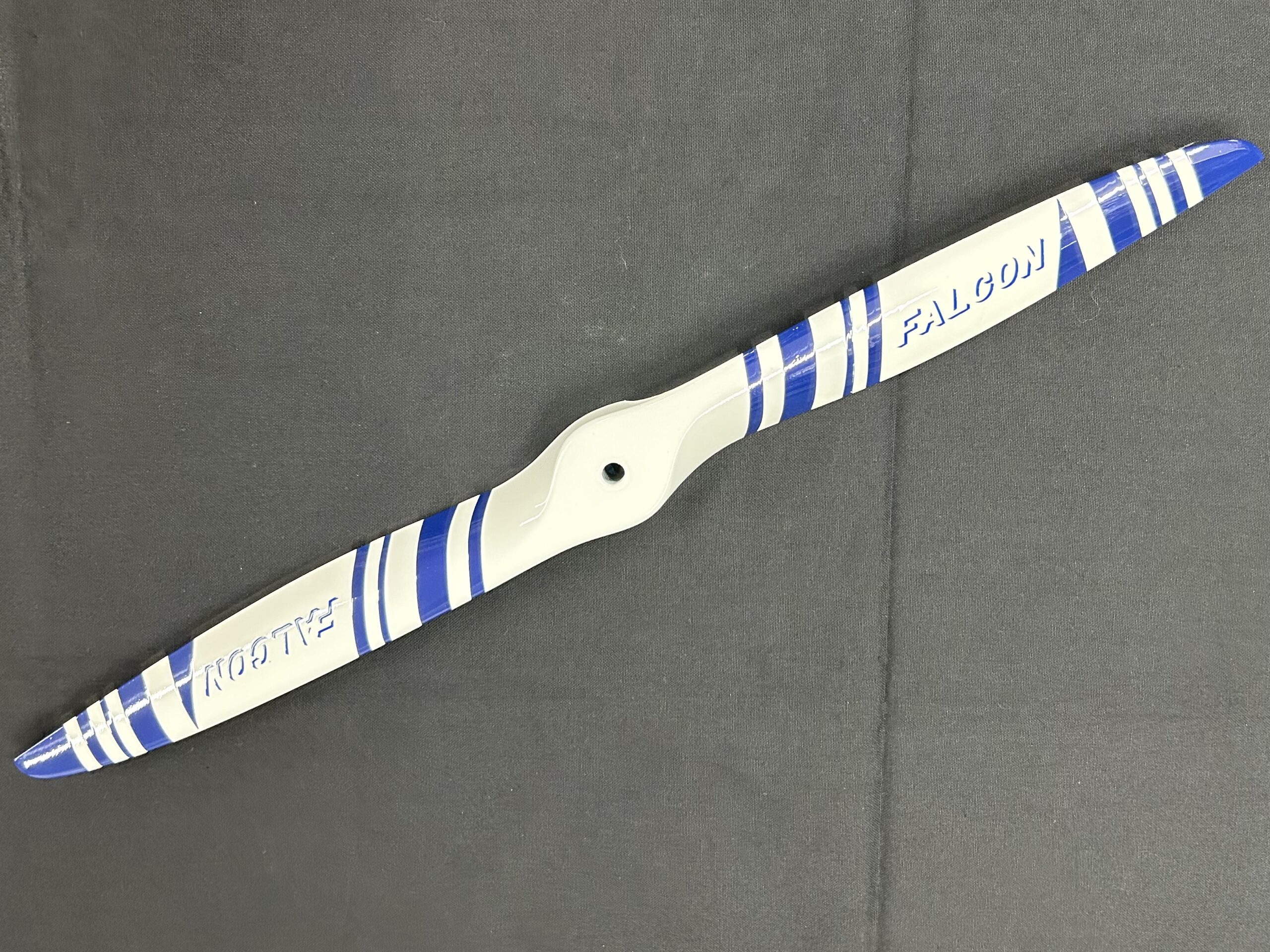 Falcon - CFK-Propeller / Carbon Luftschraube - 24x10 - 2-Blatt - Benzin - blau gestreift