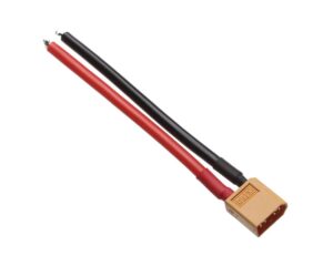 Anschlusskabel 12AWG - 10cm mit XT60 Stecker männlich