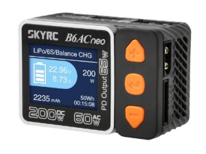 SkyRC B6AC neo Ladegerät - 60W AC, 200W DC, 1-6S LiPo