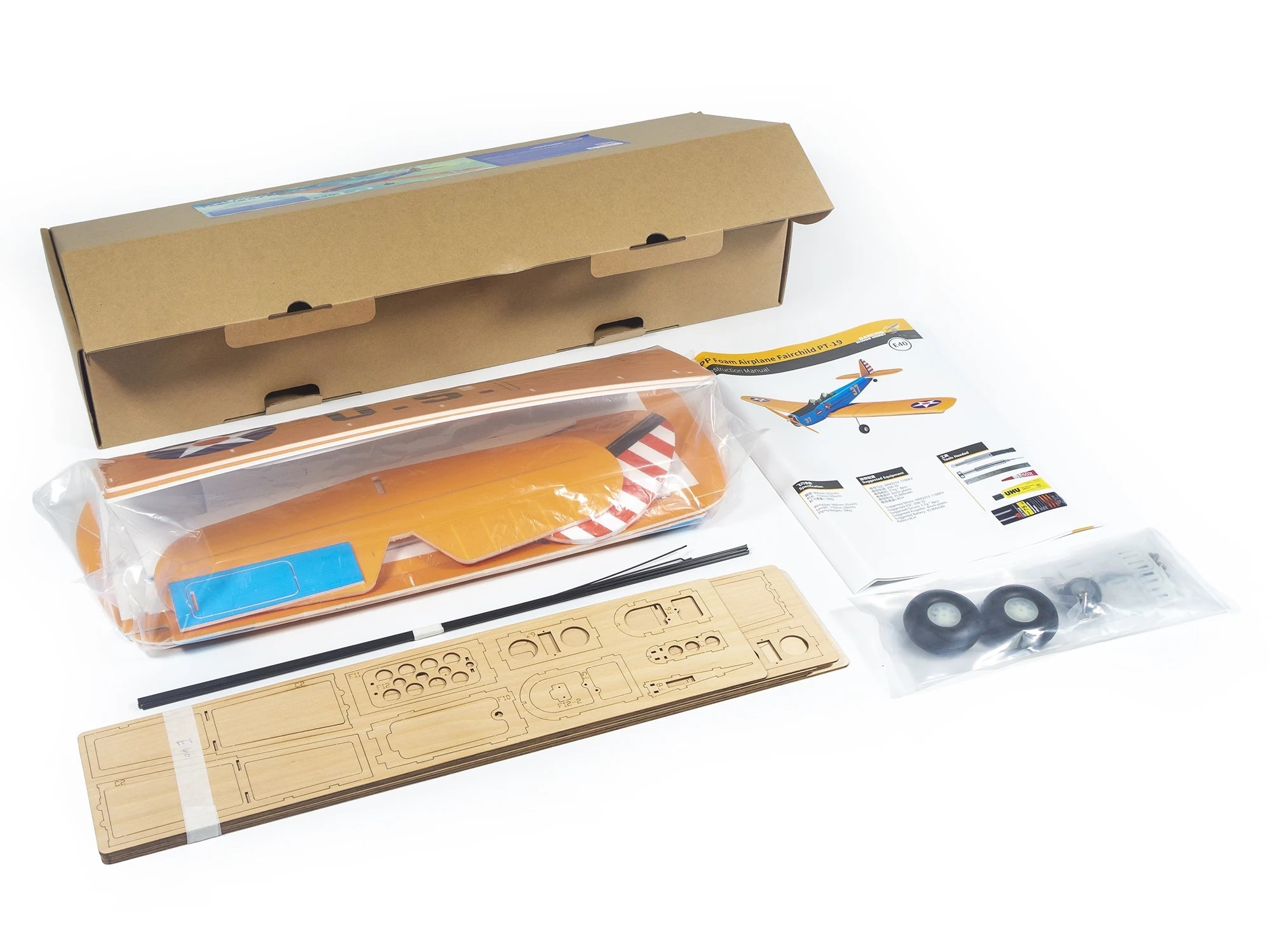PT-19 The Flying Bull, Spw 900mm, KIT-Bausatz aus EPP von DW-Hobby – Bild 3