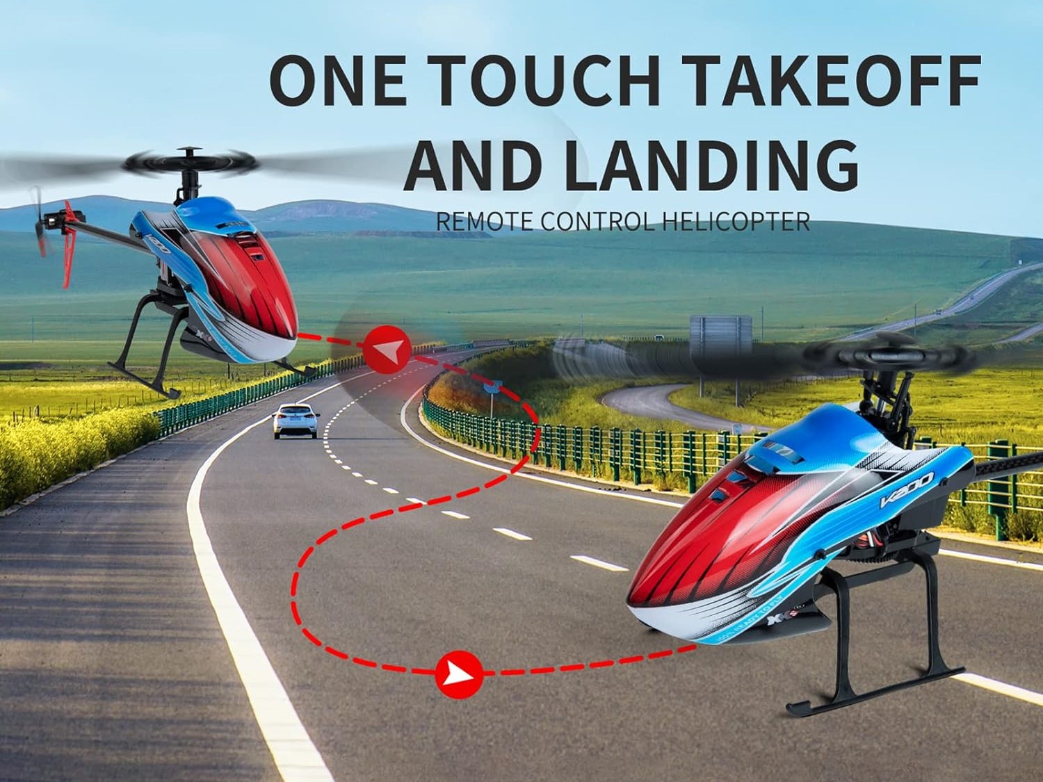 4-Kanal Flybarless Helikopter Force K200 mit 6-Achs Gyro - RTF WLToys – Bild 5