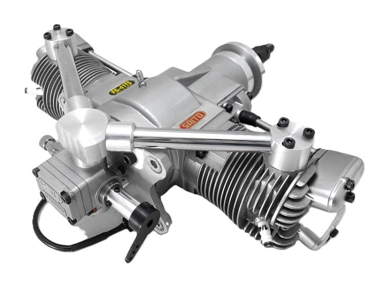 Saito FG-41TS Benzinmotor / Boxermotor 40.9ccm – Bild 2