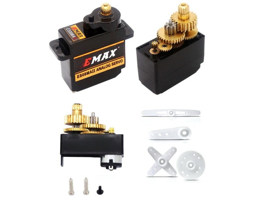 EMax Mini Analog Servo ES08MA II mit Metallgetriebe Kraft 2.0kg/6V – Bild 5