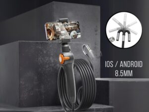 360° Gelenk-Endoskop - 8.5mm Inspektionskamera - Android und iOS kompatibel
