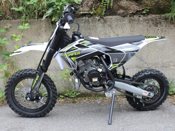 Midi Motocross Bike - Dirt Bike - NRG50 V2 - 50ccm 2-Takt - grün / blau – Bild 2