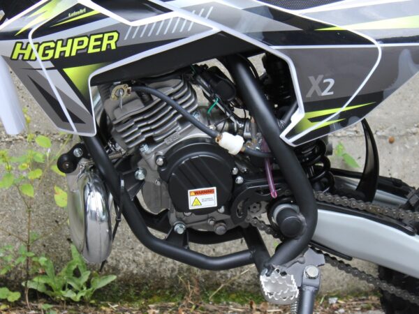 Midi Motocross Bike - Dirt Bike - NRG50 V2 - 50ccm 2-Takt - grün / blau – Bild 3