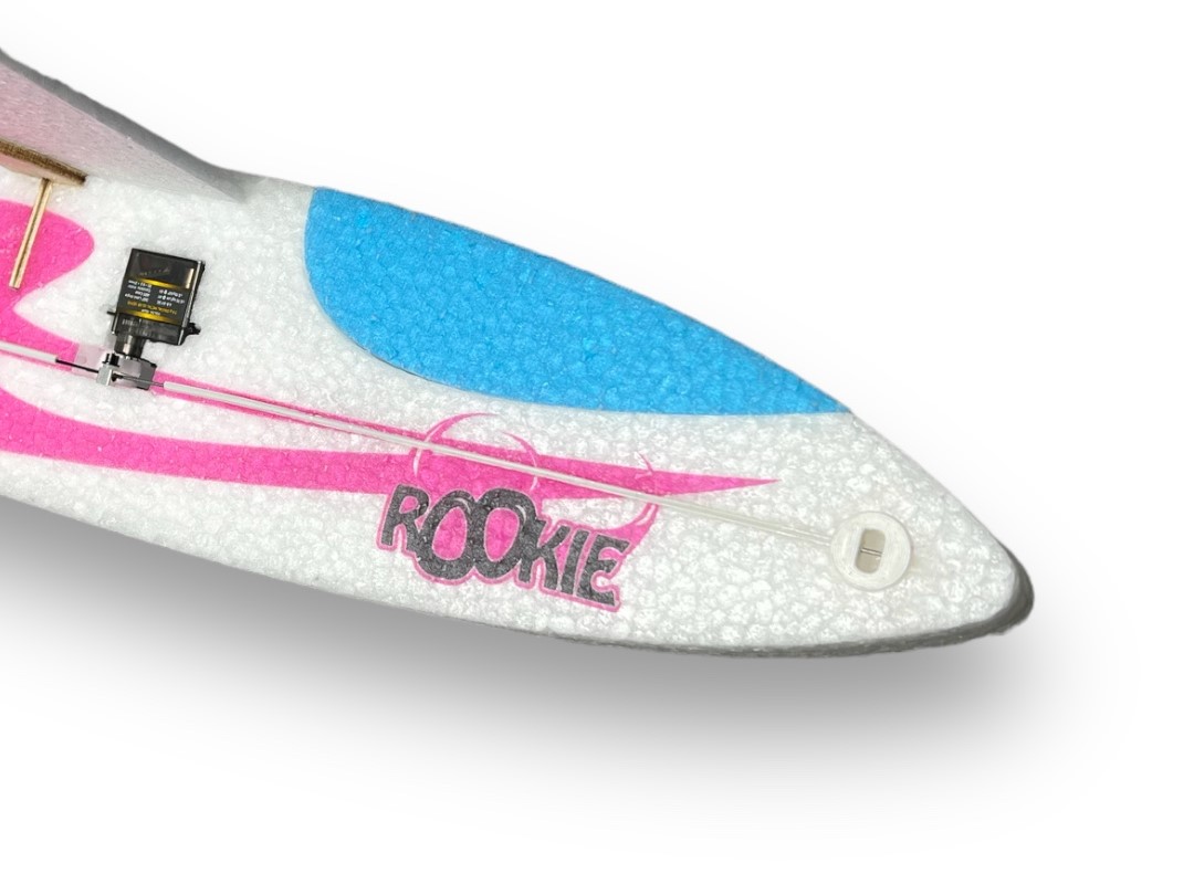 Wurfgleiter Rookie pink - Spw 880mm, KIT-Version aus EPP von RC-Factory – Bild 3
