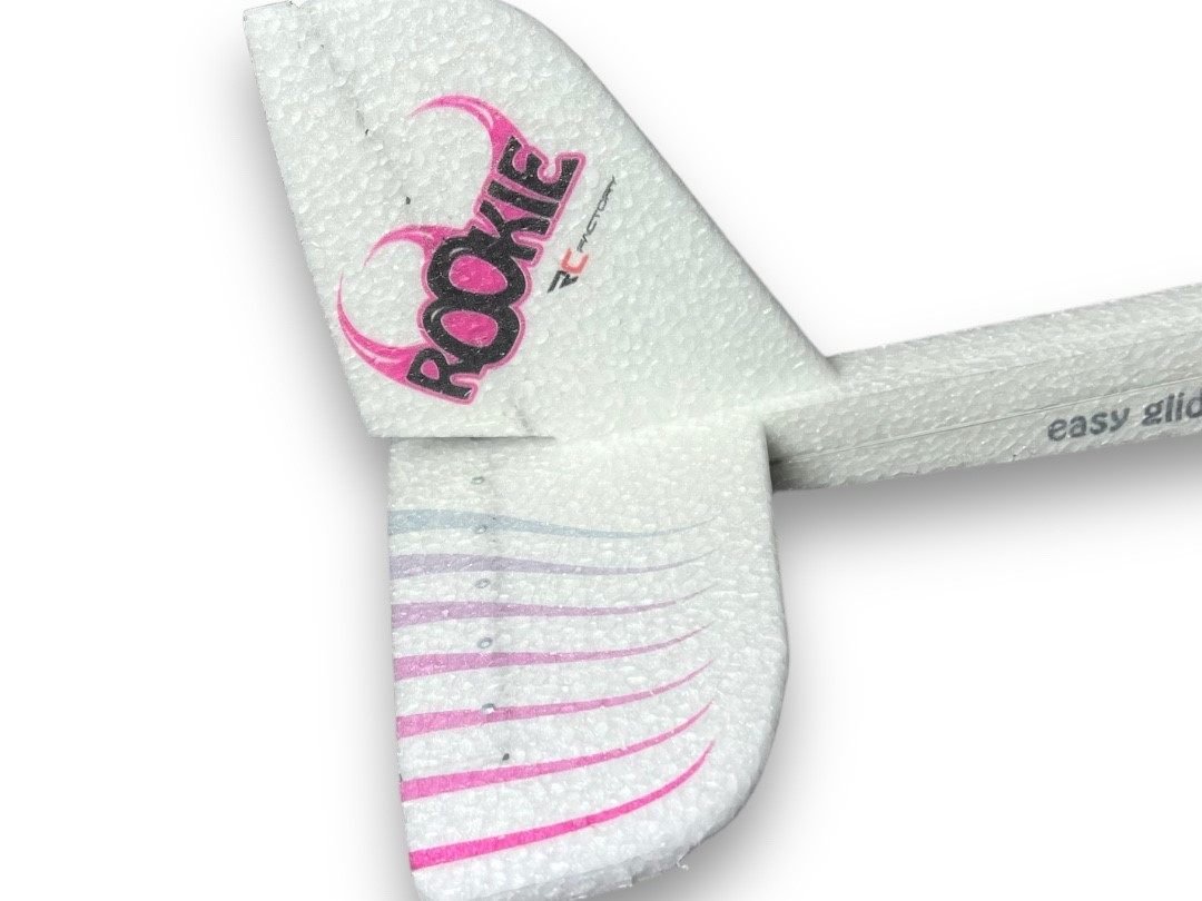 Wurfgleiter Rookie pink - Spw 880mm, KIT-Version aus EPP von RC-Factory – Bild 5