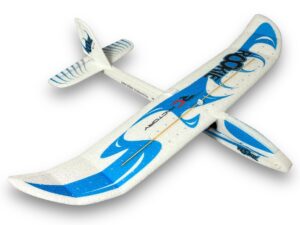 Wurfgleiter Rookie blau - Spw 880mm, KIT-Version aus EPP von RC-Factory