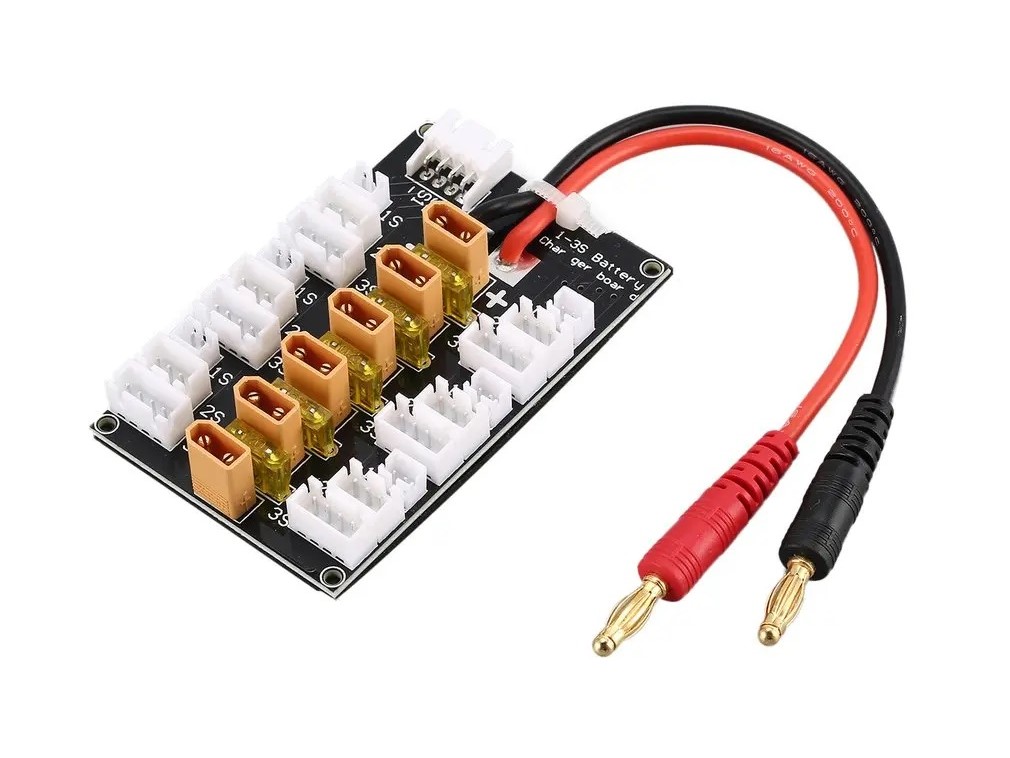 Parallel Lade / Charging Board - XT30 - für bis zu 6 LiPos / 1-3S – Bild 2