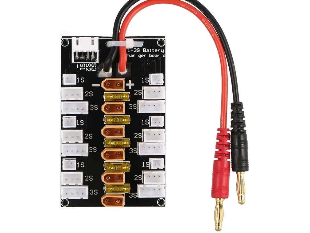 Parallel Lade / Charging Board - XT30 - für bis zu 6 LiPos / 1-3S – Bild 3