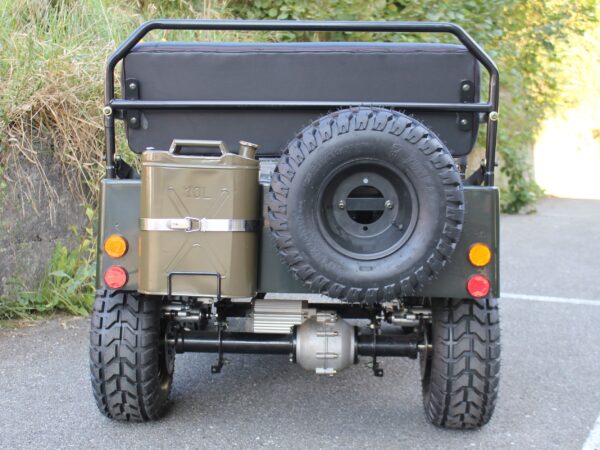 Betriebsbereit: Elektro Kinder Willys-Jeep, 1500 Watt, 3 Vor- und Rückwärtsgang – Bild 4