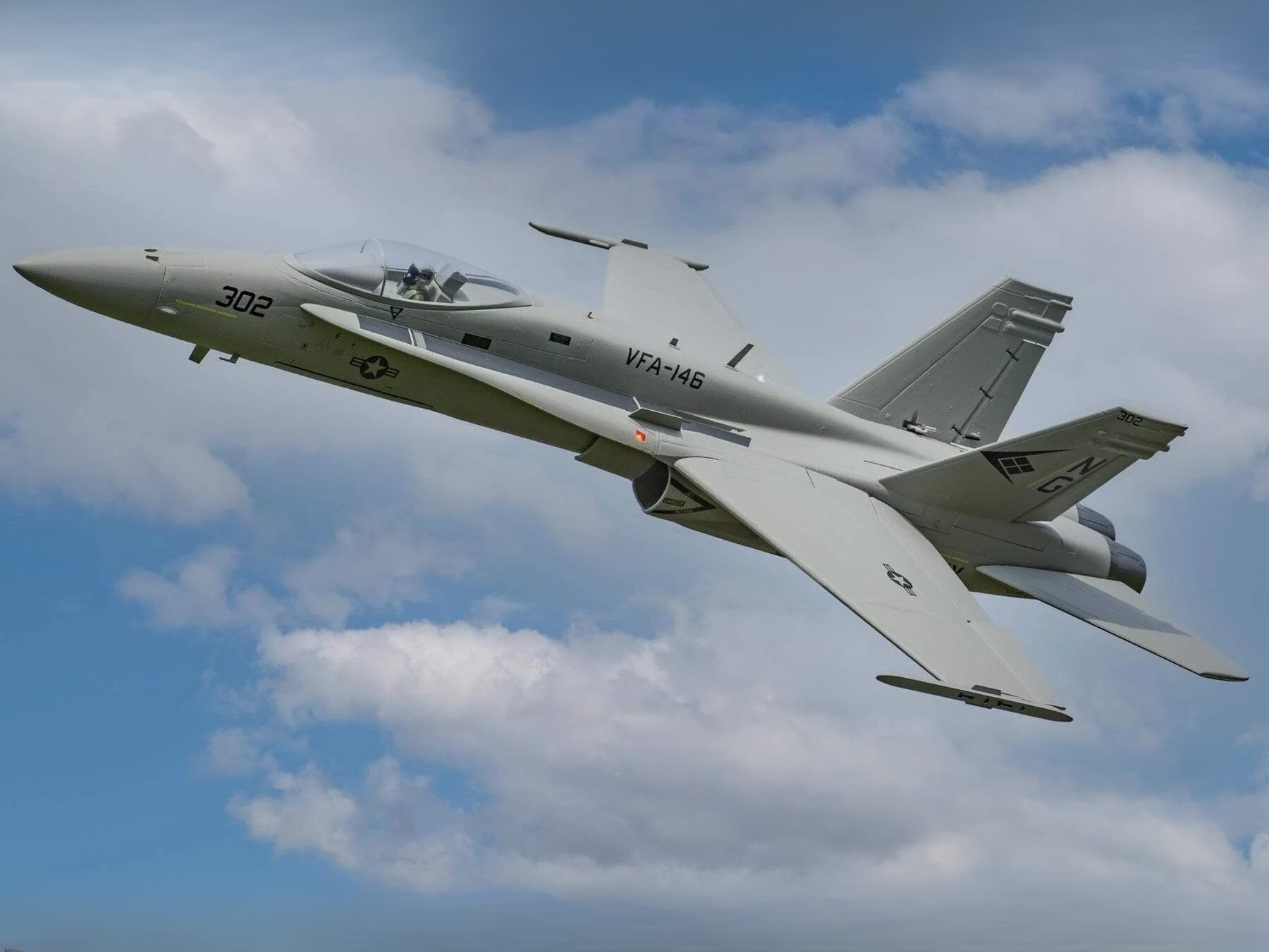 F/A-18C Hornet Gray Diamonds V2, Impeller-Jet, 1034mm, ARF Plus, Freewing