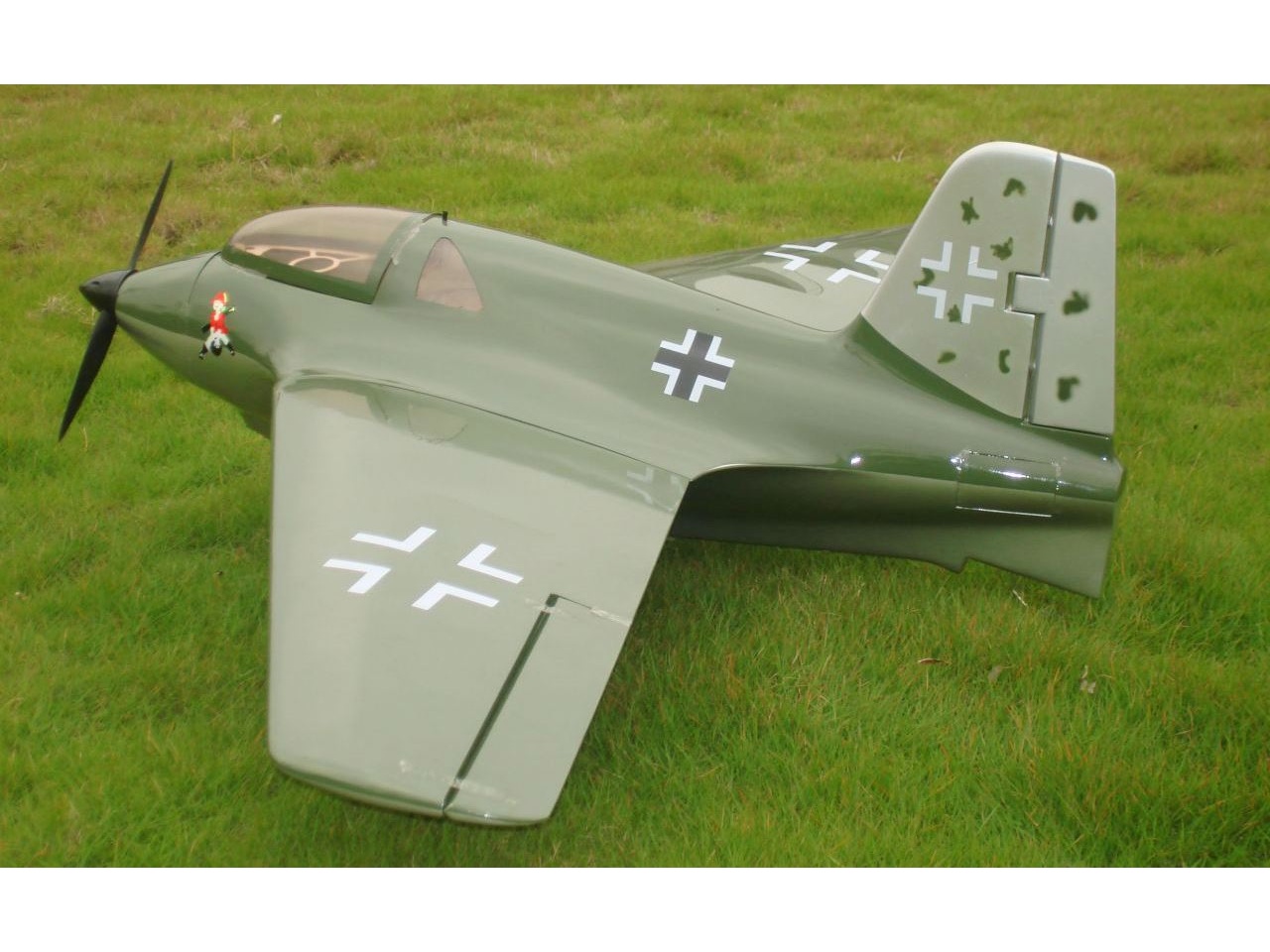 Messerschmitt ME163 Kraftei, Spw 1540mm, ARF-Modell von CYModel – Bild 3