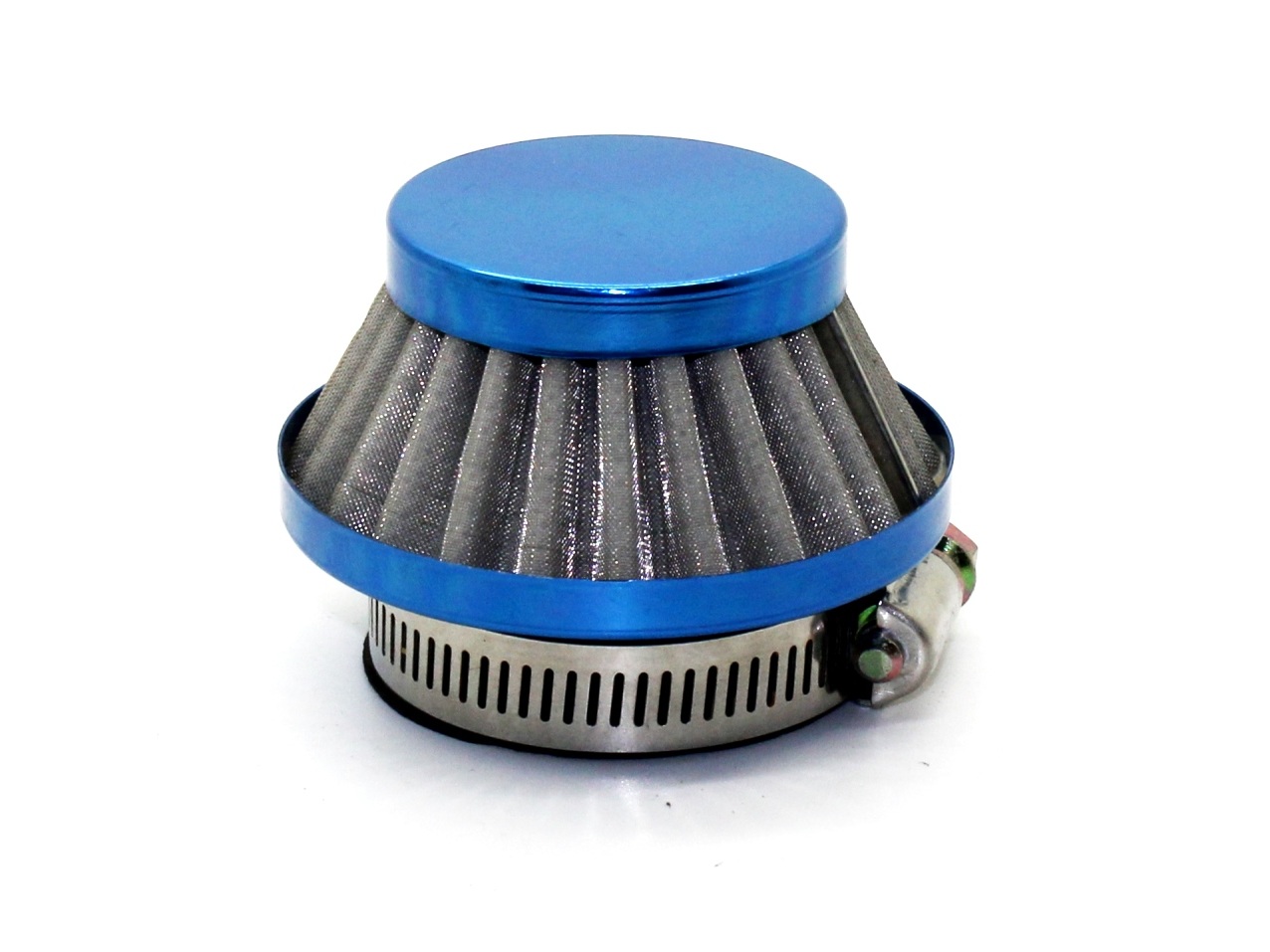 Luftfilter kurz, blau, 42mm Anschlussweite, Pocket Bike