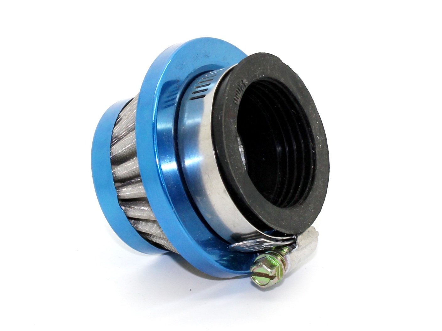 Luftfilter kurz, blau, 42mm Anschlussweite, Pocket Bike – Bild 2