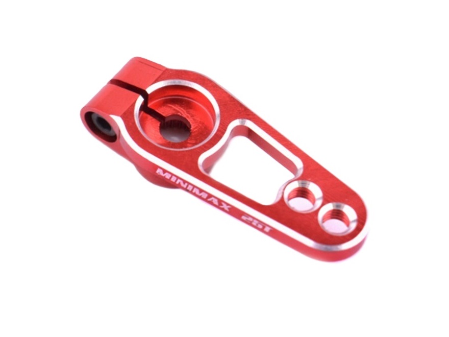Alu Servoarm Servohebel, 19mm, 25T Servos wie Futaba / Savöx - rot