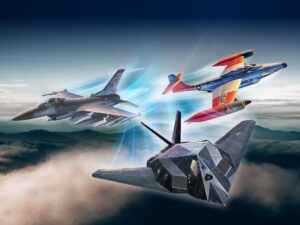Revell Bausatz US Air Force 75th Anniversary - 3er Set F-89, F-117, F-16