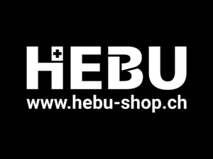 Aufkleber Sticker - HEBU monochrom weiss - 16cm - konturgeschnitten