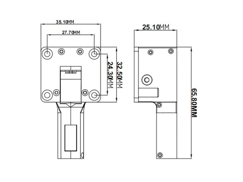 Set Einziehfahrwerks-Modul V3, 4.1mm - 90 Grad mit GLCU - Dynam DY-1172 – Bild 2