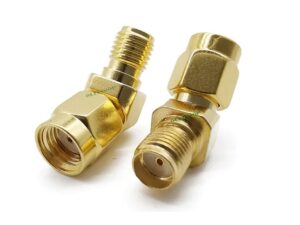 FPV Antennen-Adapter - 135 Grad - RP-SMA male zu RP-SMA female