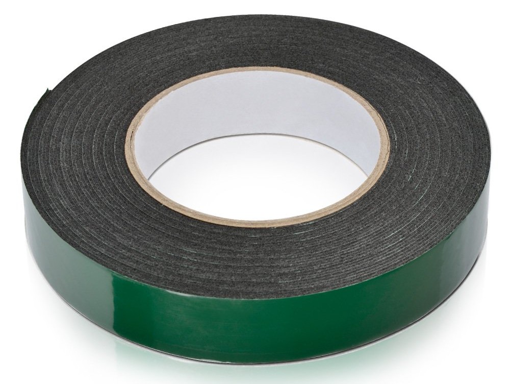 doppelseitiges PE Schaumstoffklebeband - 10mm x 1mm - 10 Meter – Bild 2