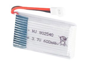 Lipo-Akku 1S / 3.7V, 600mAh - 43x25x8mm CX-30, Wltoys K124 usw.