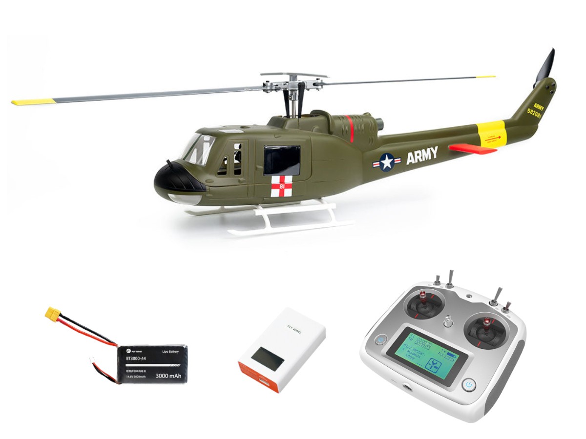 FLY WING UH-1 Huey - Smart Scale Helikopter - ACE - GPS RTF-Set