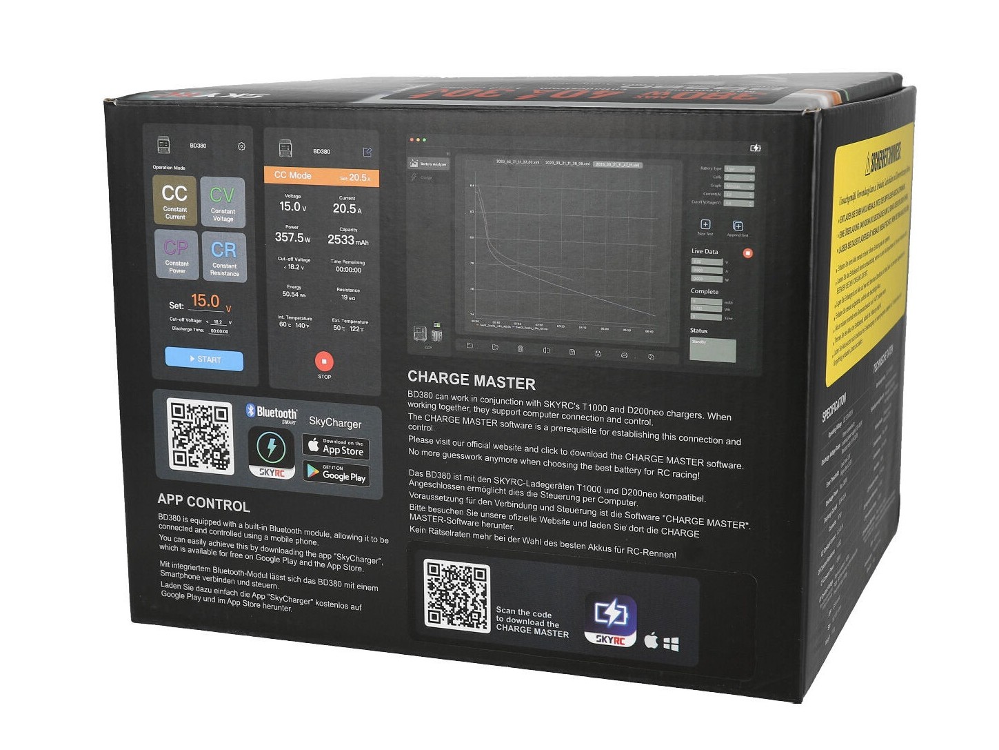 SkyRC BD380 Entladegerät - Analyzer - 380W / 40A – Bild 5