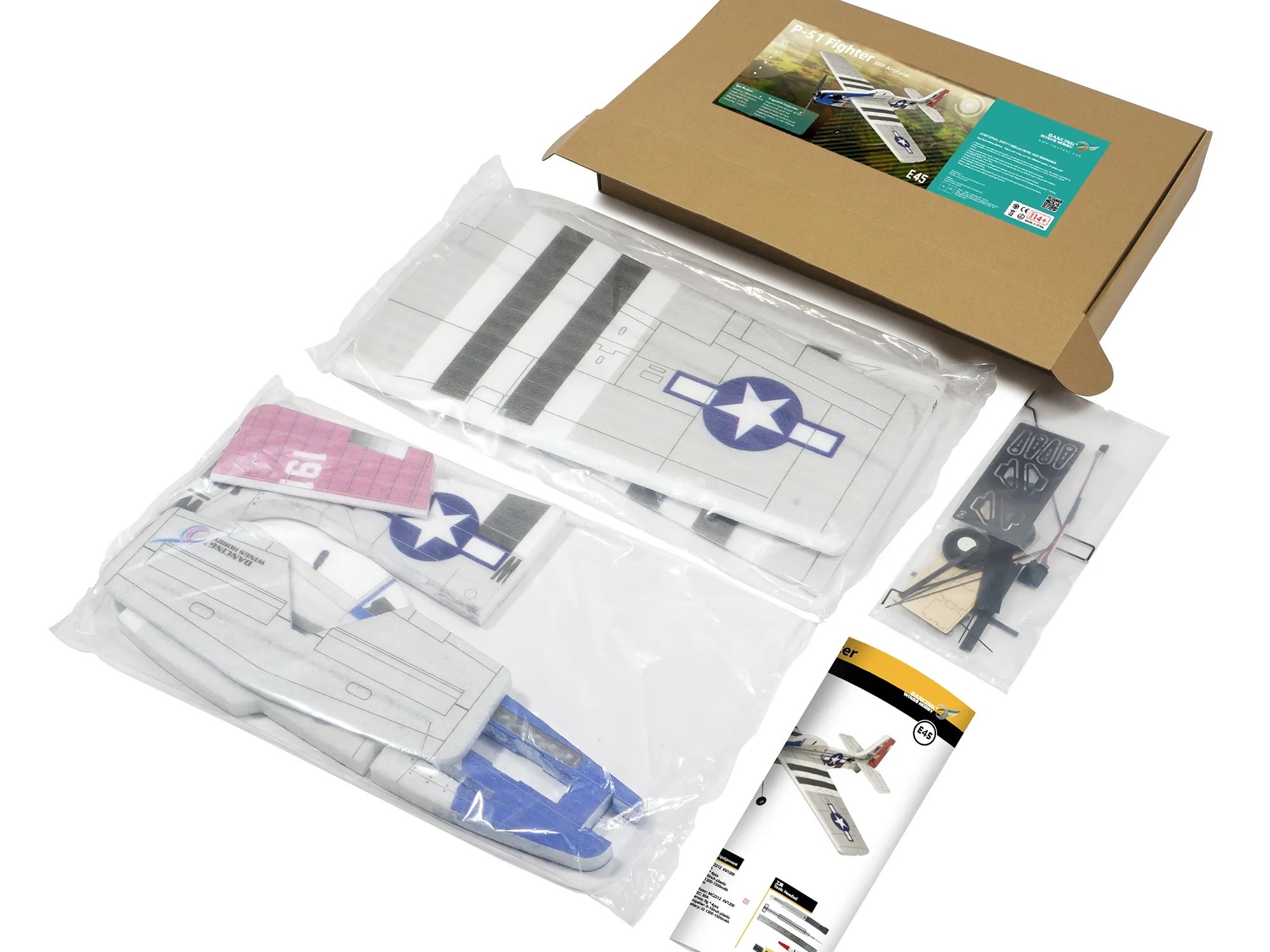 P-51 Mustang 3D Backyard, Spw 1000mm, KIT-Bausatz aus EPP von DW-Hobby – Bild 4