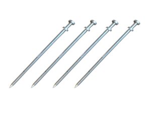 Heavy Duty Doppelkopf Erdnagel Zelt Pfähle - 19 x 762 mm 30'' - 4er Set Sturmsicherung