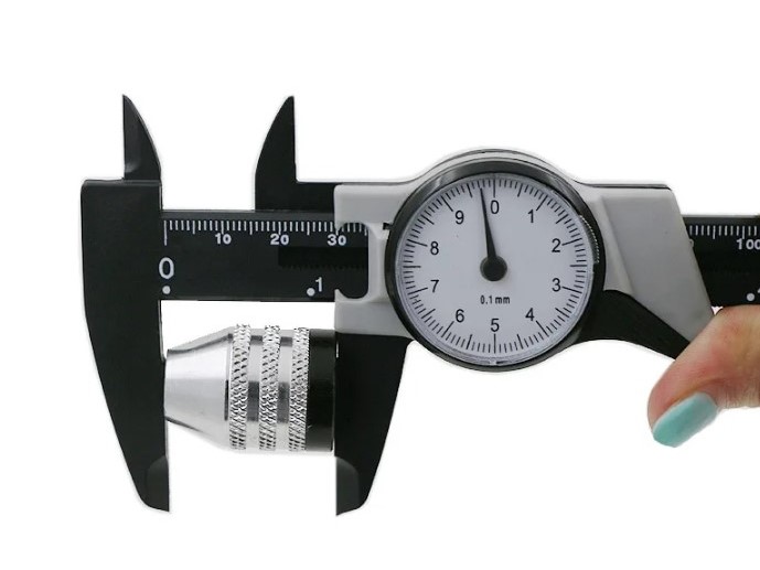 Analoge Schieblehre 150mm Kunststoff Auflösung 0.1mm – Bild 2