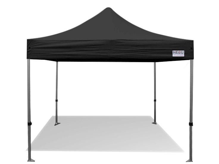 HEBU-Tent Faltzelt PRO 3x3m schwarz