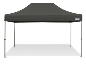 HEBU-Tent Faltzelt DELUXE 4x4m schwarz