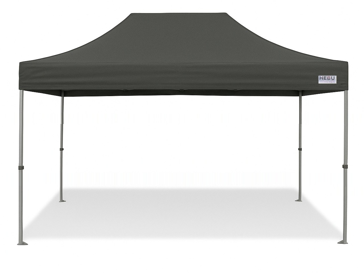 HEBU-Tent Faltzelt DELUXE 4x4m schwarz