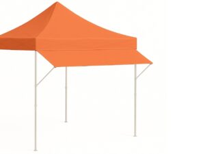 Vordach 4.5m - Regenschutz & Sonnenschutz - HEBU-Tent Faltzelt DELUXE terracotta