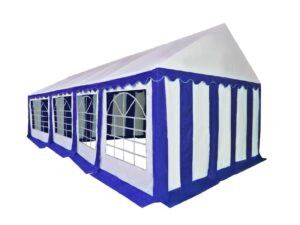 HEBU-Tent - Profi PVC Partyzelt 3x8 m blau