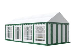 HEBU-Tent - Profi PVC Partyzelt 3x8 m grün
