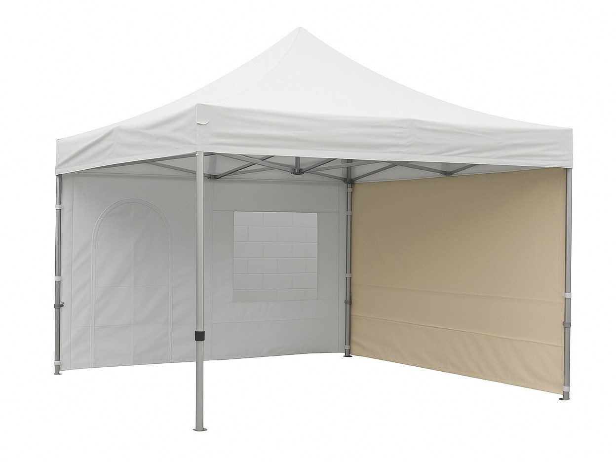 Seitenwand PRO / DELUXE 3m sand ohne Fenster