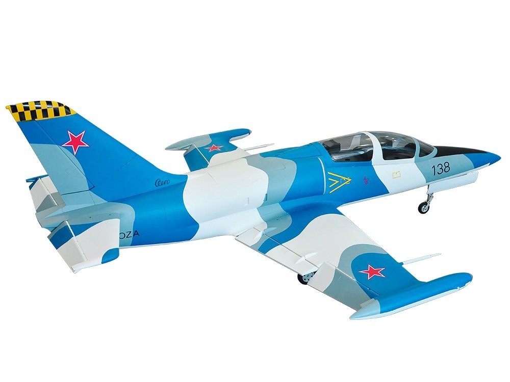 L-39 Albatros Blue Arctic Camo - Ready for Turbine, Spw 1450mm, AF-Model – Bild 3