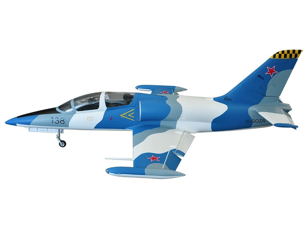 L-39 Albatros Blue Arctic Camo - Ready for Turbine, Spw 1450mm, AF-Model – Bild 4