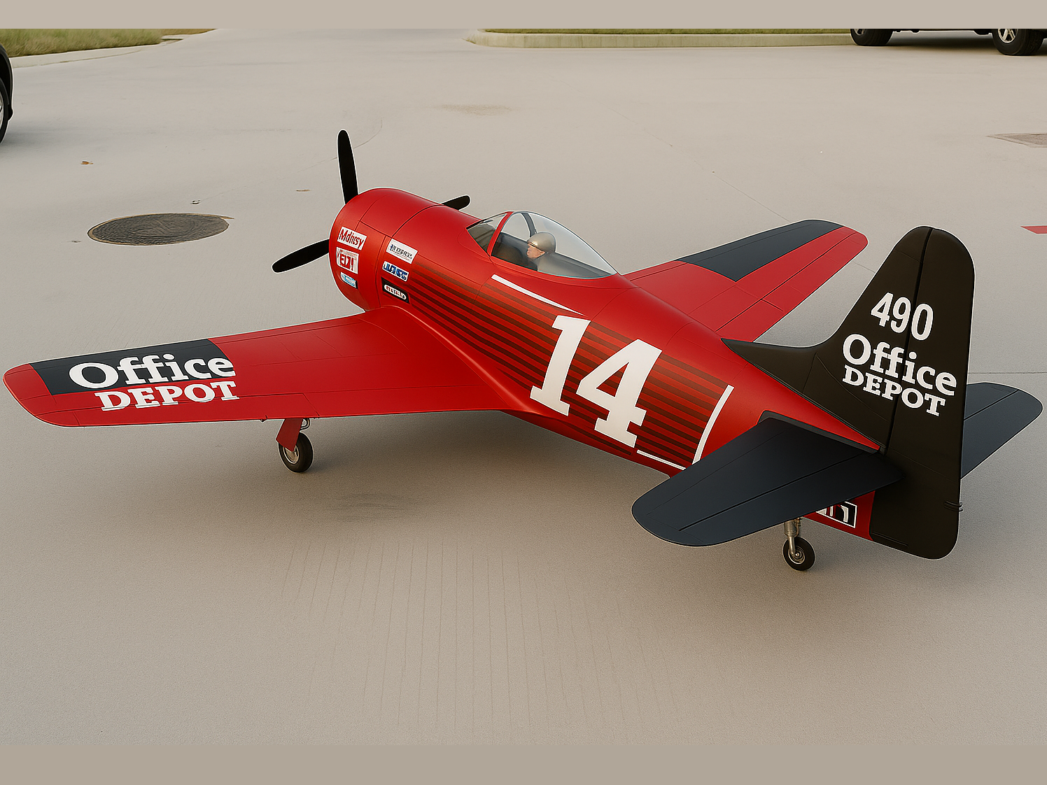 Full Composite F8F Bearcat - 100ccm, Spw 2460mm ARF CYModel – Bild 2