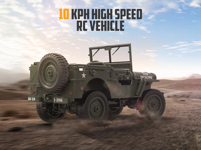 Crawler - 1941 MB Scaler Willys Jeep 1:10 - RTR-Set - 2.4Ghz Volantex – Bild 4