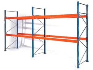 Palettenregal-Set mit einer Höhe von 335cm, Länge 697cm