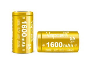 Vapcell Li-Ion Akku 18350 H16 3.7V 1600mAh 5A - 2 Stück (RadioMaster)