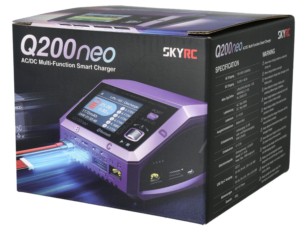 SkyRC Q200neo Quattro Ladegerät 1-6S 200W - 10A – Bild 3