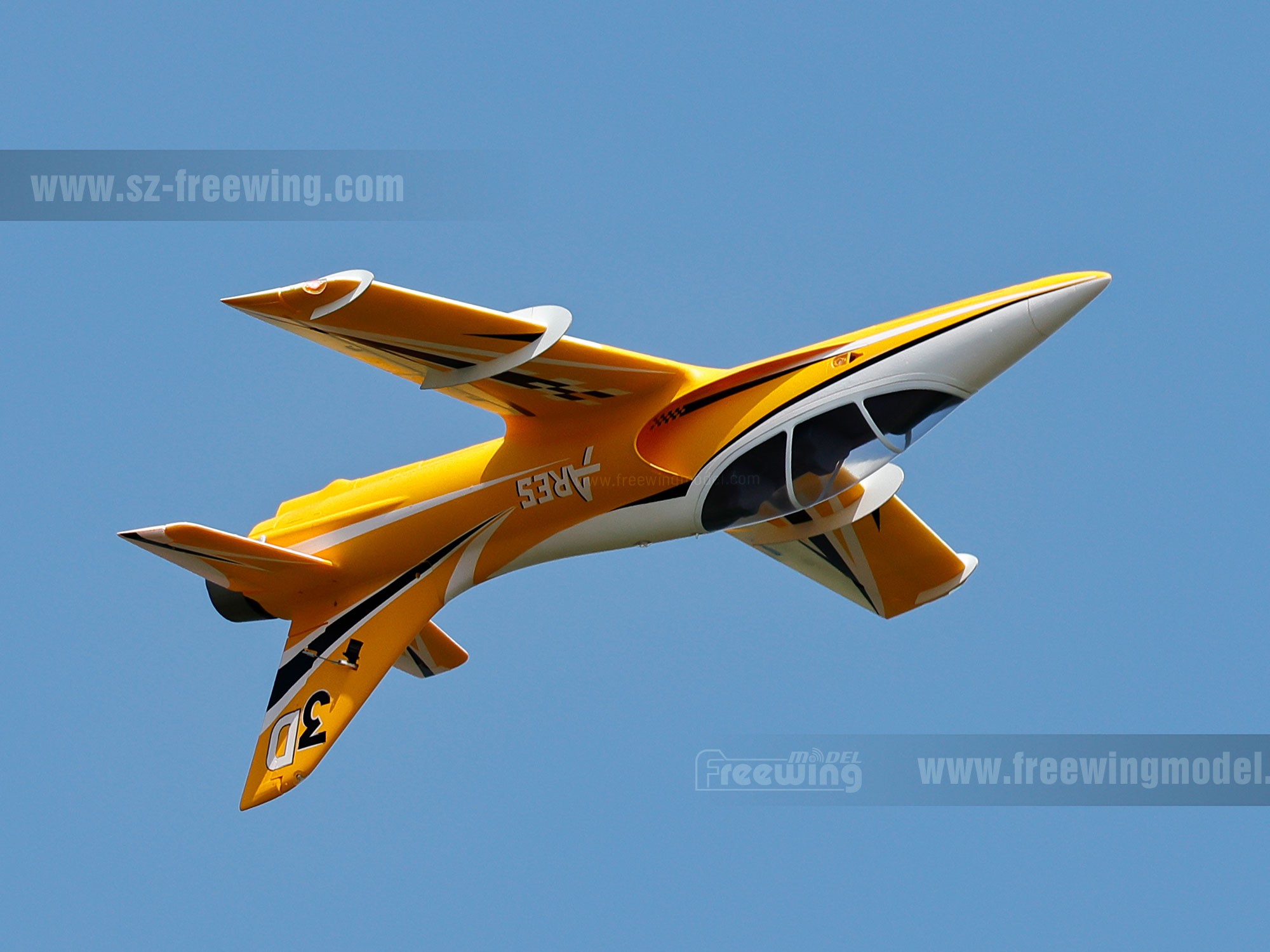 Freewing Ares 3D - 90mm EDF Sport Jet - Spw 1156mm - 6S PNP-Set mit Gyro - FJ32321PG – Bild 2