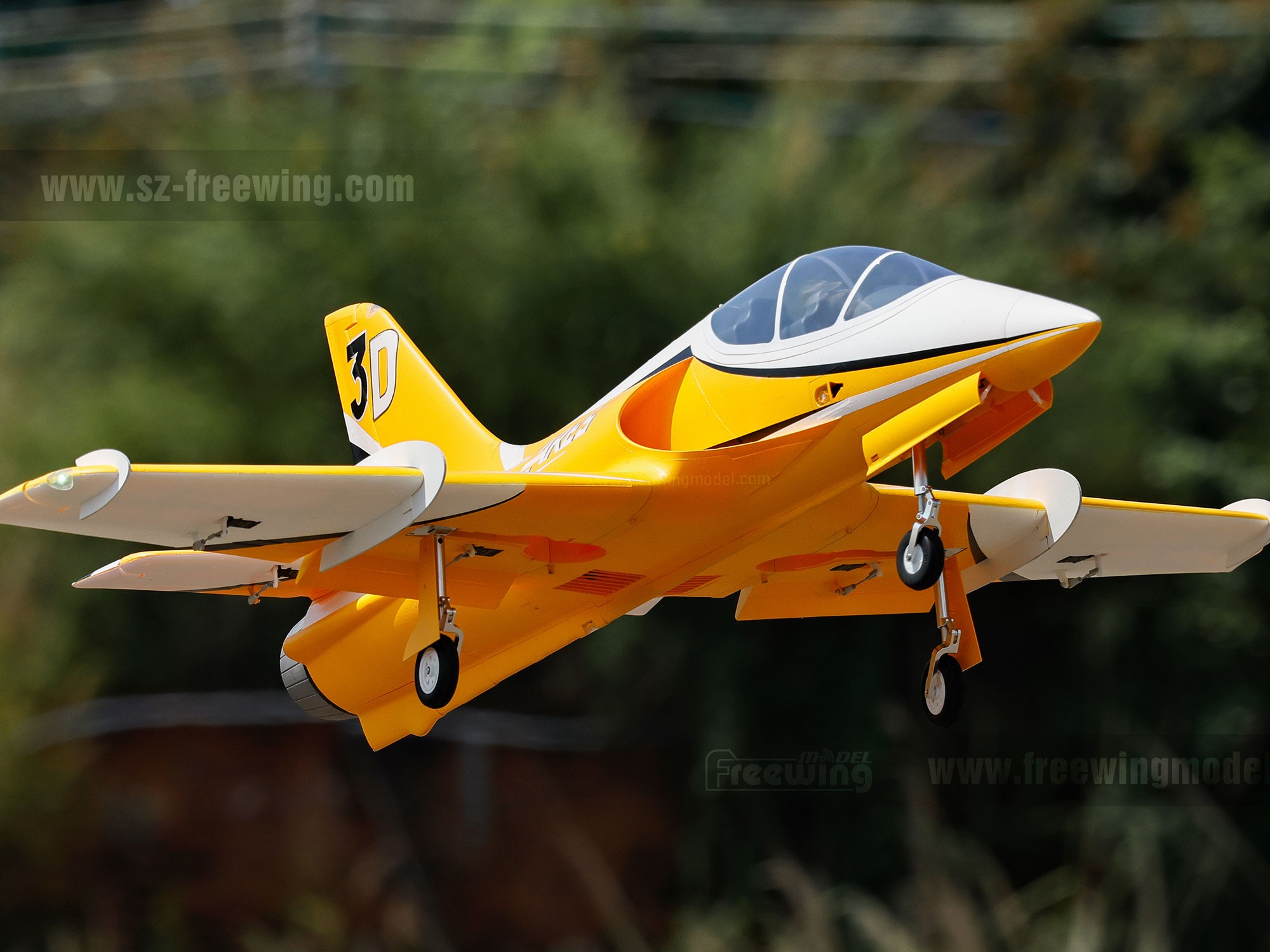 Freewing Ares 3D - 90mm EDF Sport Jet - Spw 1156mm - 6S PNP-Set mit Gyro - FJ32321PG – Bild 3